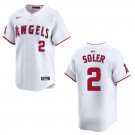 Men's & Youth Angels #2 Jorge Soler White Stitched Jersey 2026 Men's & Youth Angels #2 Jorge Soler White Stitched Jersey 2026