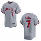 Men's & Youth Angels #7 Jo Adell Gray Stitched Jersey 2026 Men's & Youth Angels #7 Jo Adell Gray Stitched Jersey 2026