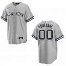 Men's & Youth Yankees #00 Custom Name And Number Gray Stitched Jersey 2026