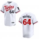Men's & Youth Twins #64 Jose Miranda White Stitched Jersey 2026 Men's & Youth Twins #64 Jose Miranda White Stitched Jersey 2026