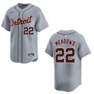 Men's & Youth Tigers #22 Parker Meadows Gray Stitched Jersey 2026 Men's & Youth Tigers #22 Parker Meadows Gray Stitched Jersey 2026