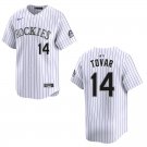 Men's & Youth Rockies #14 Ezequiel Tovar White Stitched Jersey 2026 Men's & Youth Rockies #14 Ezequiel Tovar White Stitched Jersey 2026
