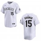 Men's & Youth Rockies #15 Hunter Goodman White Stitched Jersey 2026