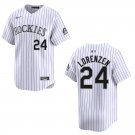 Men's & Youth Rockies #24 Michael Lorenzen White Stitched Jersey 2026