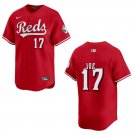 Men's & Youth Reds #17 Connor Joe Red Stitched Jersey 2026 Men's & Youth Reds #17 Connor Joe Red Stitched Jersey 2026