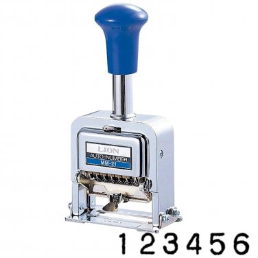 Lion Pro-Line Heavy-Duty Rubber Faced Wheel Automatic Numbering Machine 6-Wheel (MM-21)
