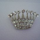 A QUEENS ROYAL CROWN PIN/BROOCH with RHINESTONES