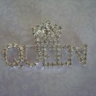 A QUEENS ROYAL PIN/BROOCH with Rhinestones