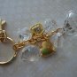 Fits Coach, Key Chain, Purse Charm,  Key Fob, Hearts, Gold, Queens Royal Coach