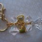 Fits Coach, Key Chain, Purse Charm,  Key Fob, Hearts, Gold, Queens Royal Coach