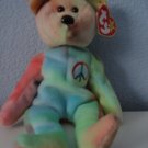 Ty Beanie Babies Collector Or Toy Peace Bear Mint Condition Collector Item Or Toy NWT