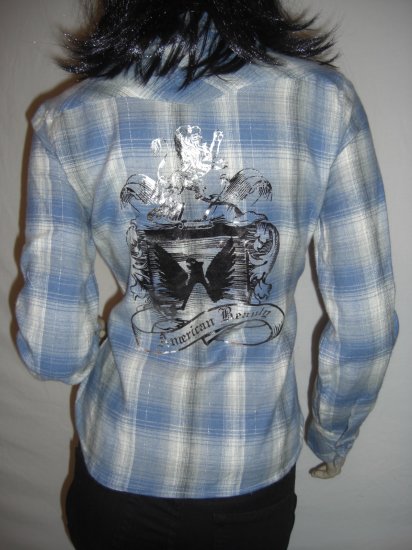 NWT Country Western Rockabilly Plaid Flannel Shirt XL
