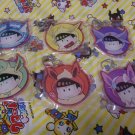 Osomatsu san Anime acrylic keychain mascot keyring set