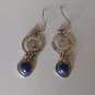 Boho Antique-Style Blue Stone Dangle Earrings