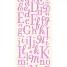 Glittered Pink Alphabet