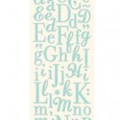Glittered Blue Alphabet