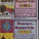 German Notgeld - 50 pfennig & 1 mark, Gemeinde Crfde