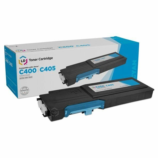New LD Compatible Xerox 106R03526 Extra High Yield Cyan Toner Cartridge