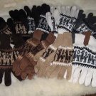 100 Knitted Alpaca Wool Gloves, Reversibles, Premium Wholesale Product from Peru