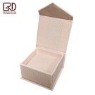 48pcs/lot Magnetic Closure 50x50x30mm Pink Paper Jewelry Box for Ring Earring with Velvet foam P2361