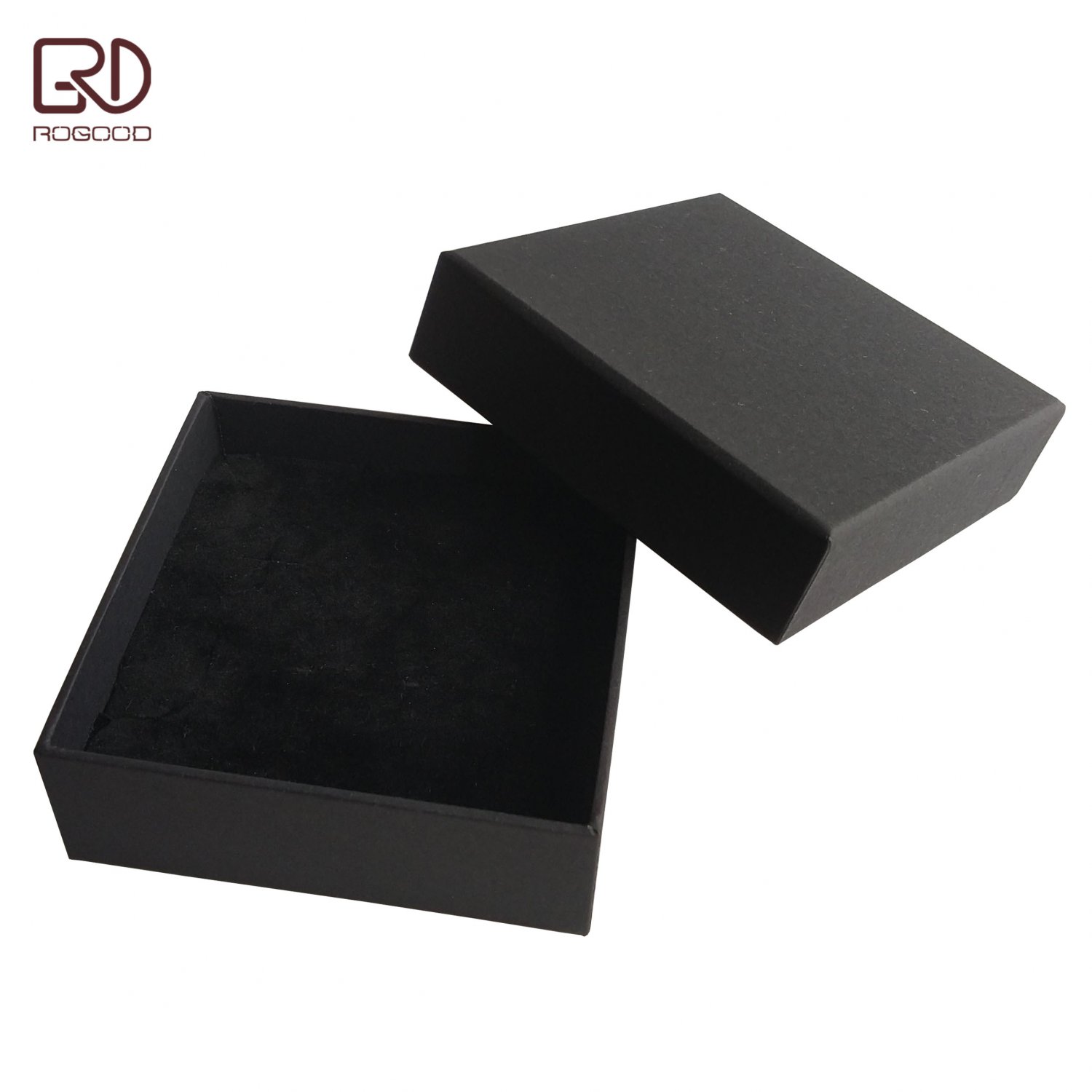 28pcs/lot 90*90*30mm Square Black OEM Jewelry Box For Ring Earring Necklace Bracelet