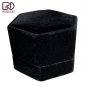 20pcs Full Black Velvet 73*63*53mm Hexagon Jewelry Box For Ring/Earring