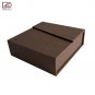 220pcs/lot Duty Free Magnetic Closure 110*110*35mm Brown Textured Paper Premium Bracelet Box