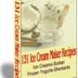 131 Ice Cream Recipes - Resell eBook!