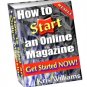 How to Start an Online Magazine by Kris Williams - Resell eBook