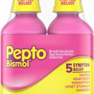 Pepto Bismol Liquid 12oz ( 2 bottles )
