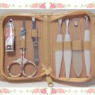 7PC Manicure Set w/ Glass Nail File & Case