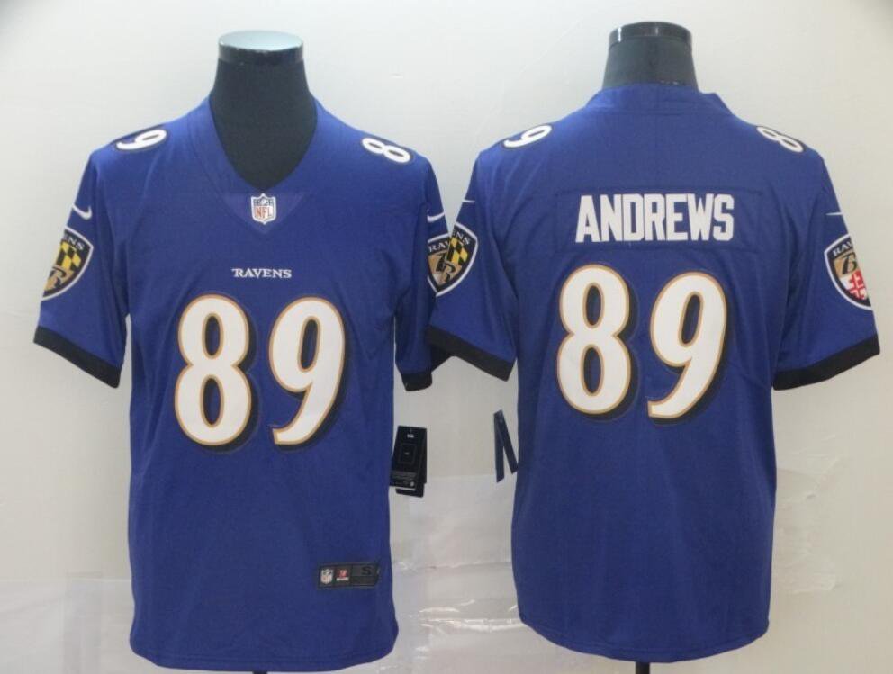 Men's Or Youth Mark Andrews #89 Ravens Limited Jersey Purple Christmas Gift