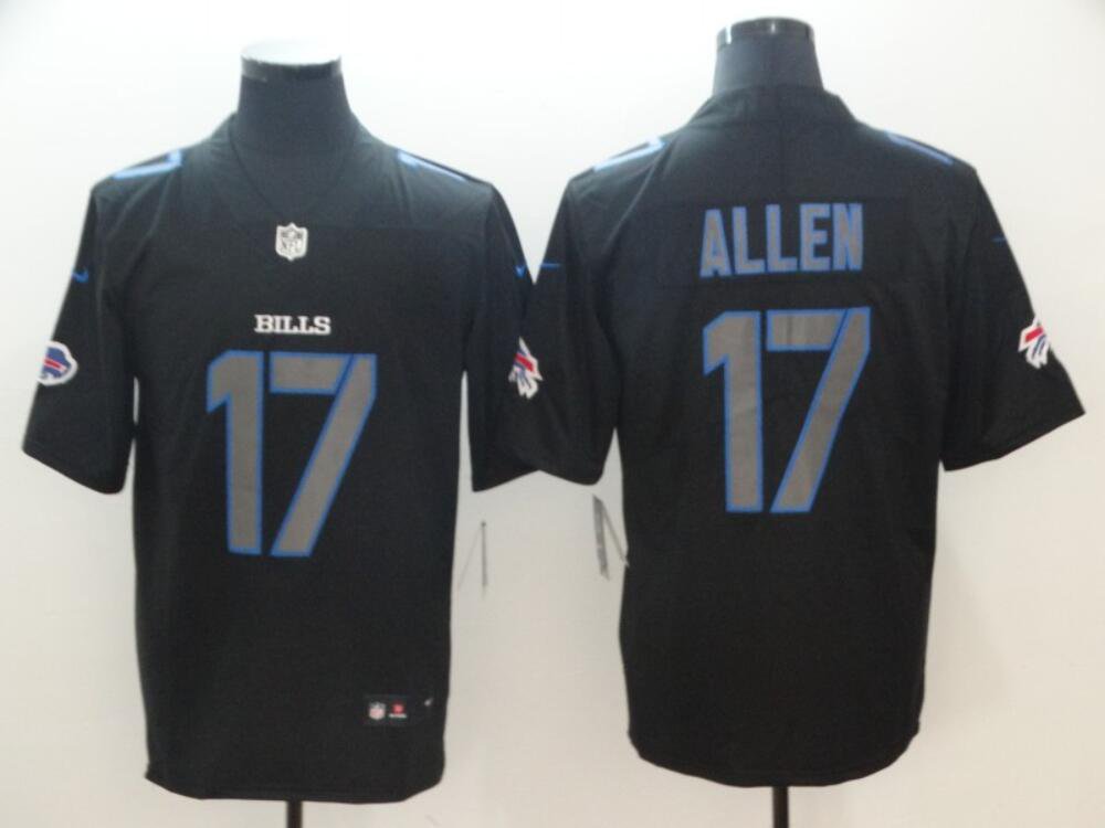 Men's Or Youth Josh Allen #17 Buffalo Bills Limited Jersey Black Legendary Hyphenation