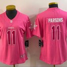 Women's Or Youth Micah Parsons #11 Cowboys Limited Jersey Pink Christmas Gift