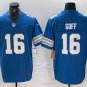 Men's Jared Goff #16 Detroit Lions Limited Jersey Blue Fans Gift