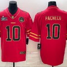 Men's Or Youth Isiah Pacheco #10 Kansas City Chiefs Super Bowl LVII Patch Limited Fashion Jersey Red