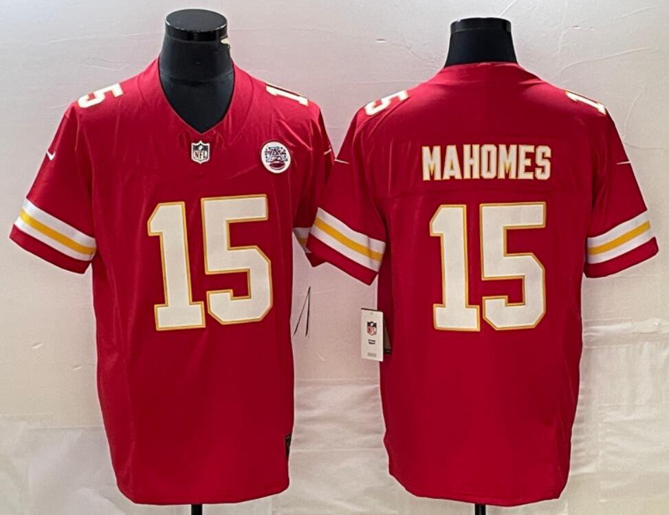 Men's Or Youth Patrick Mahomes #15 Chiefs Limited Jersey Red Christmas Nice Gift