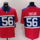 Men's Lawrence Taylor #56 New York Giants Player Game Jersey Century Red Christmas Gift
