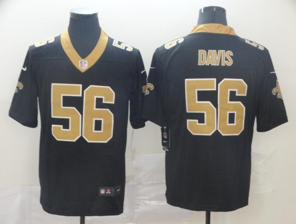 Men's Or Youth Demario Davis #56 Saints Color Rush Limited Jersey Black Christmas Gift
