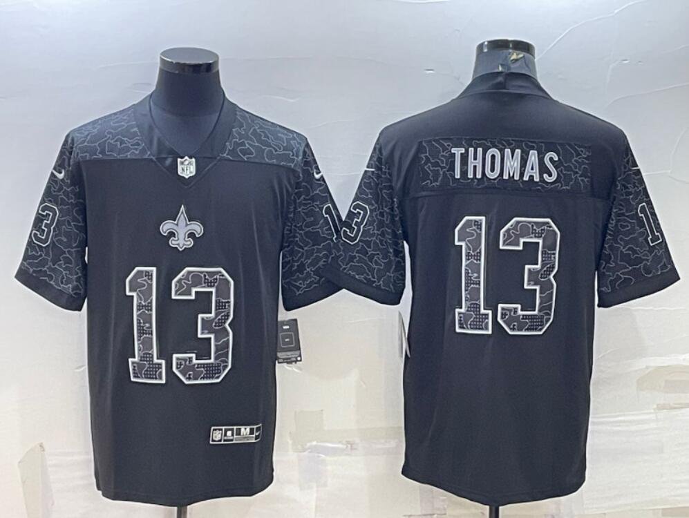 Men's Or Youth Michael Thomas #13 Saints Limited Jersey Black Fashion Christmas Gift