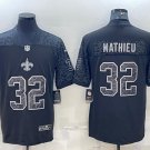 Men's Or Youth Tyrann Mathieu #32 Saints Limited Jersey Black Fashion Christmas Gift