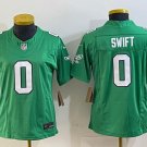 Women's Or Youth D'Andre Swift #0 Eagles Limited Jersey Green Christmas Fans Gift