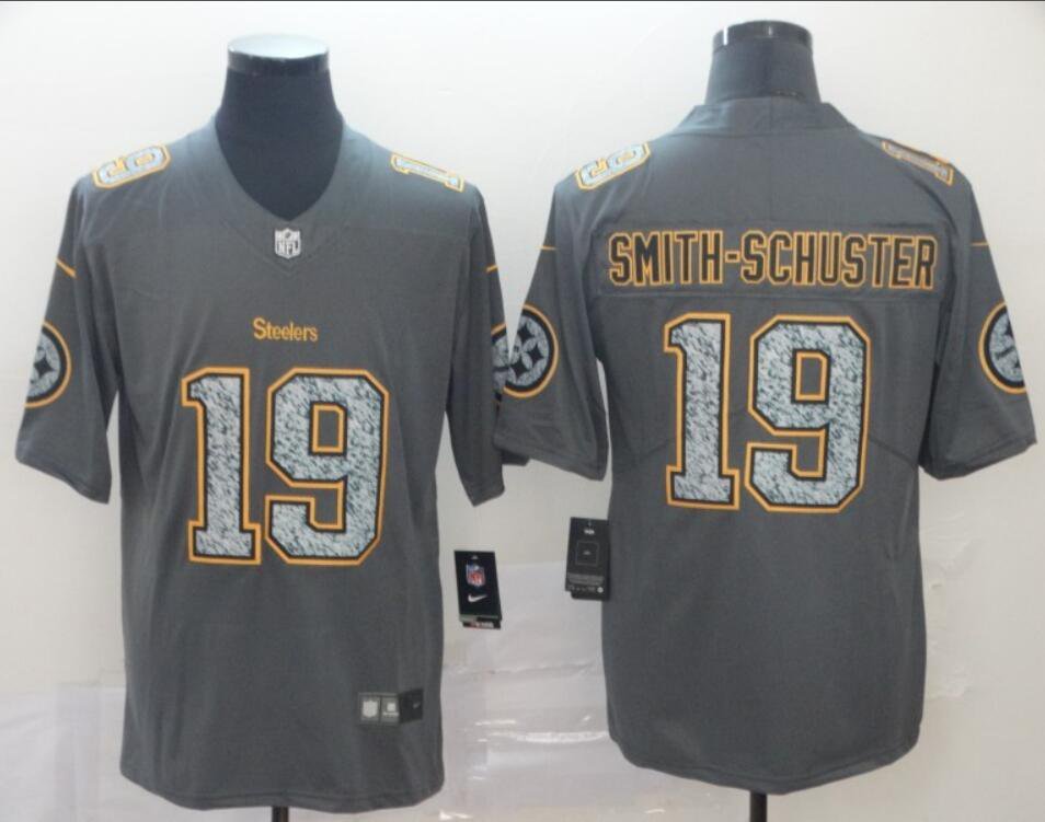 Men's Or Youth JuJu Smith-Schuster #19 Steelers Limited Jersey - Gray Fashion Gift