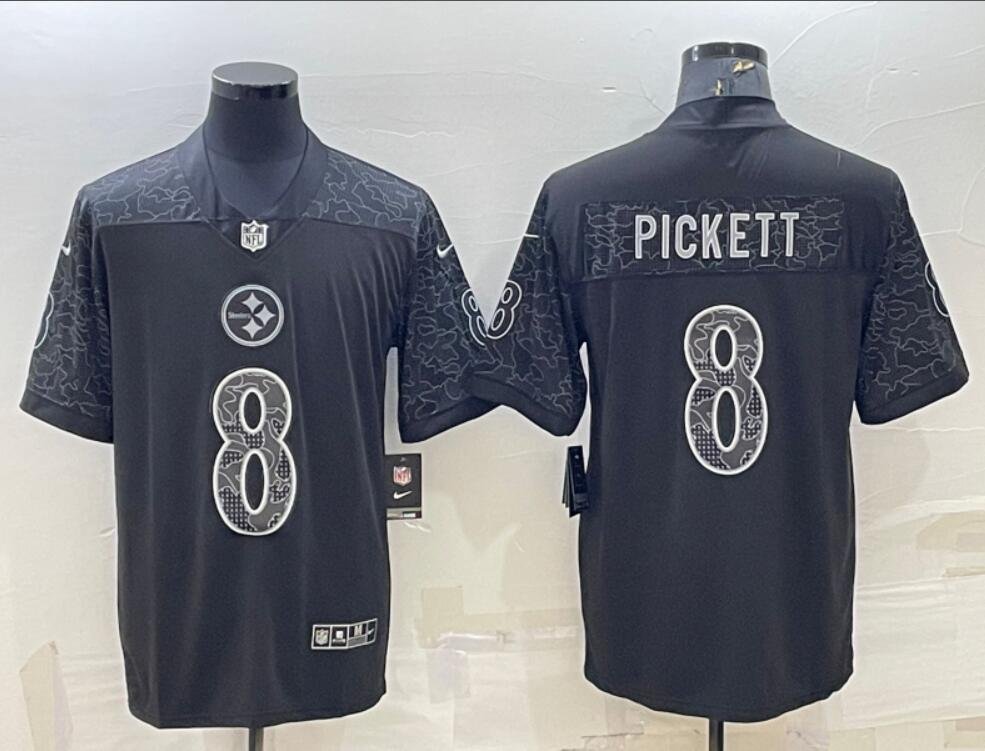 Men's Or Youth Kenny Pickett #8 Pittsburgh Steelers Limited Player Jersey - Black New Year Gift