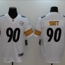 Men's Or Youth T.J. Watt #90 Pittsburgh Steelers Limited Player Jersey - White Gift