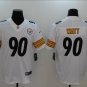 Men's Or Youth T.J. Watt #90 Pittsburgh Steelers Limited Player Jersey - White Gift