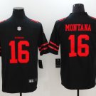 Men's Or Youth Joe Montana #16 SF 49ers Limited Jersey Black Christmas Gift