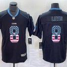 Men's Or Youth Will Levis #8 Tennessee Titans Limited Jersey Black USA Flag Christmas Gift