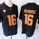 Men’s Tennessee Volunteers #16 Peyton Manning Stitched Jersey Black