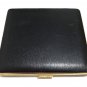 Antique Tremblay Paris Cigarette Case 1970 French Black Leather Beautiful Design